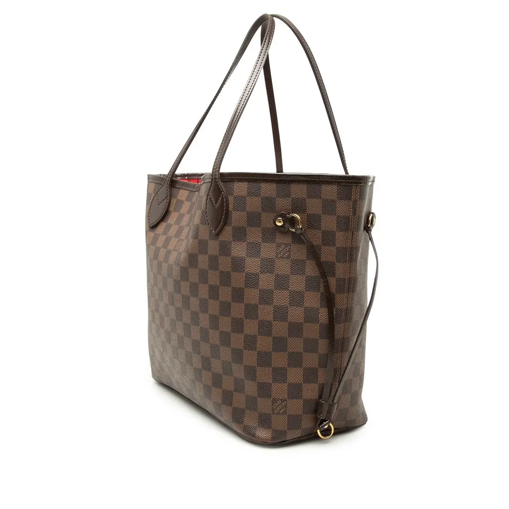 Louis Vuitton Damier Ebene Neverfull MM Brown Very good - Back View