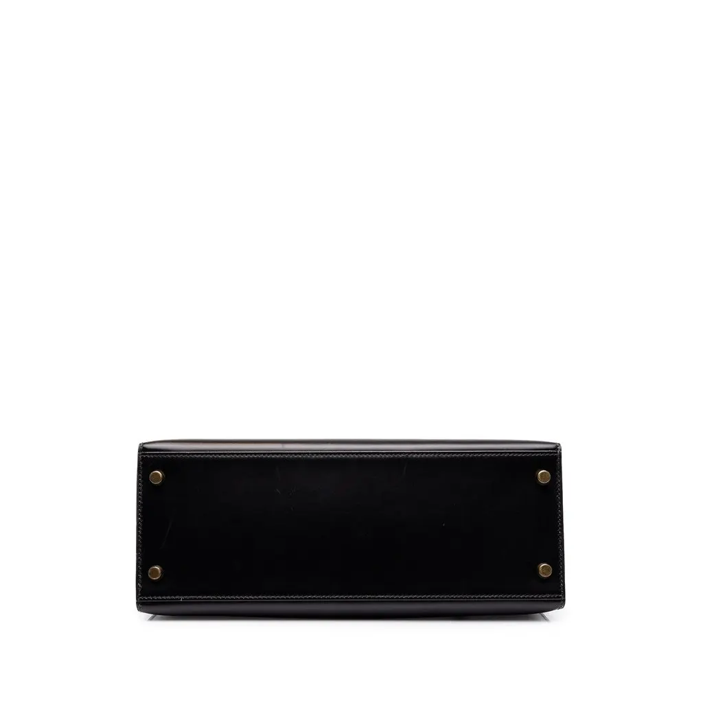Hermès Box Calf Kelly Sellier 28 Black Leather Very good - Inside View