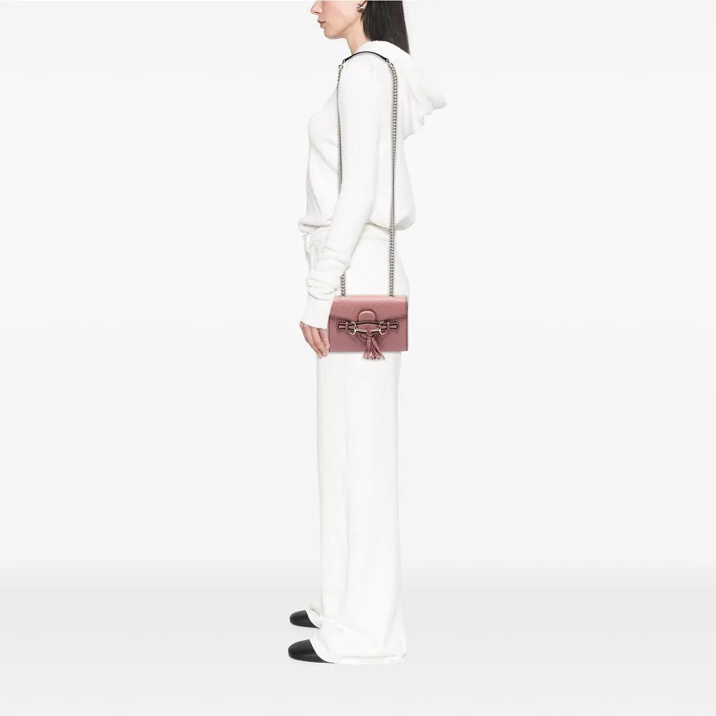 Gucci Mini Microguccissima Emily Crossbody Pink Leather Very good - Box View