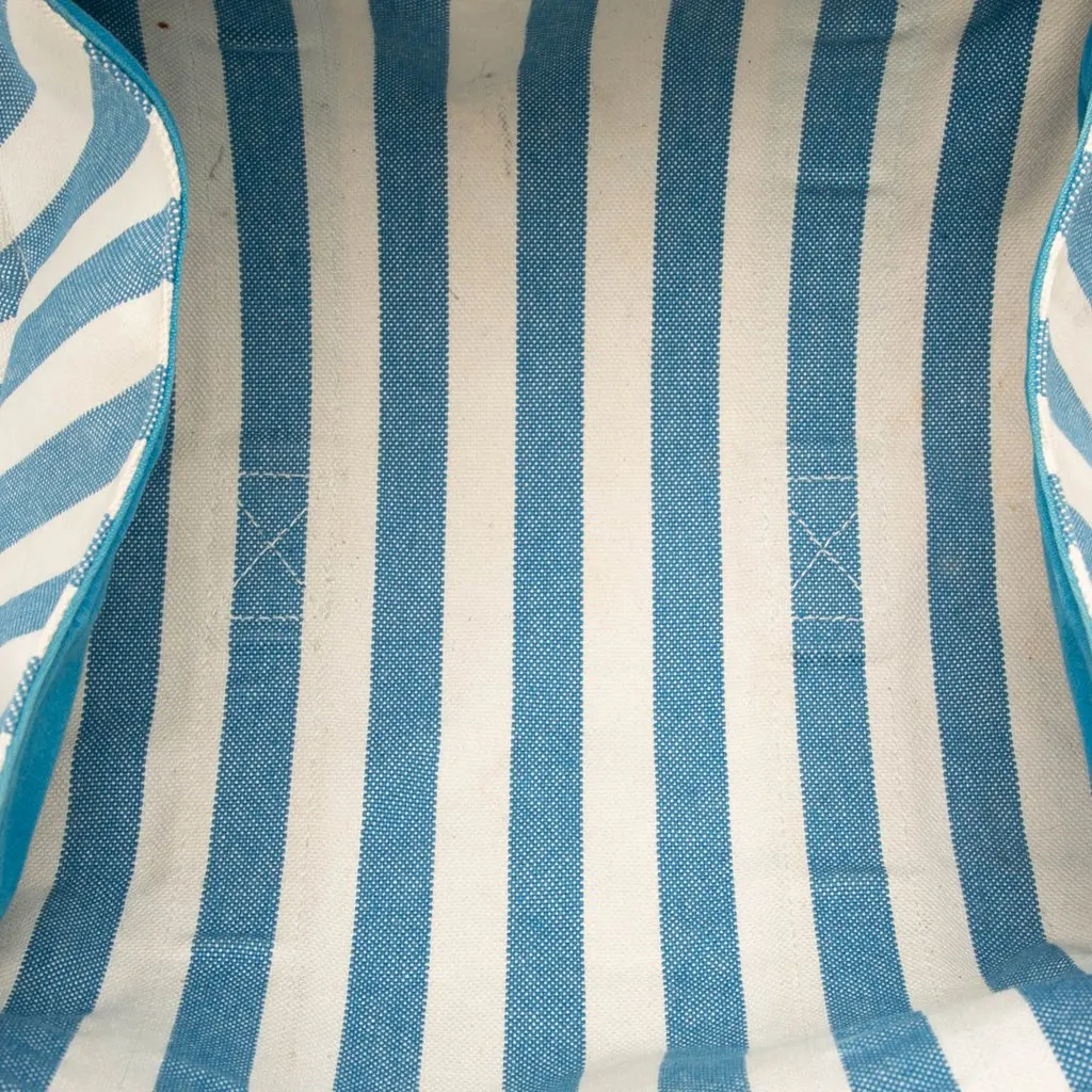 Hermès Toile Cannes PM Blue Canvas Good - Model View