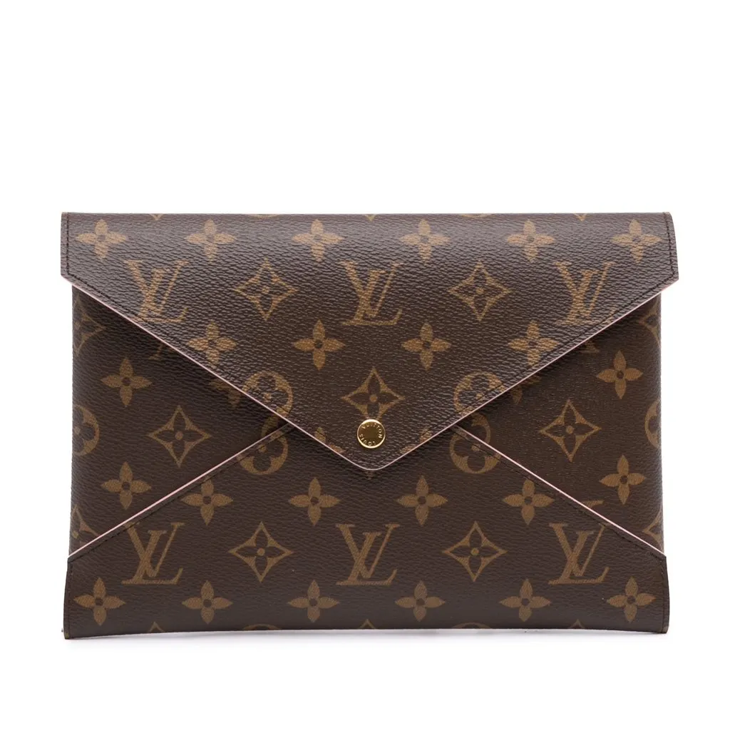 Louis Vuitton Monogram Pochette Kirigami GM Brown Canvas Very good - Front View