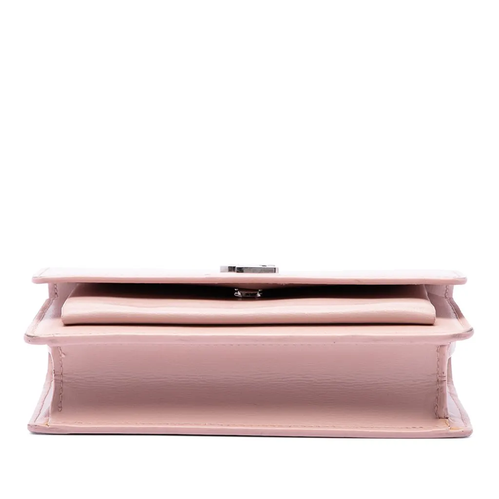 Saint Laurent Mini Calfskin Monogram Sunset Wallet on Chain Pink Leather Very good - Inside View