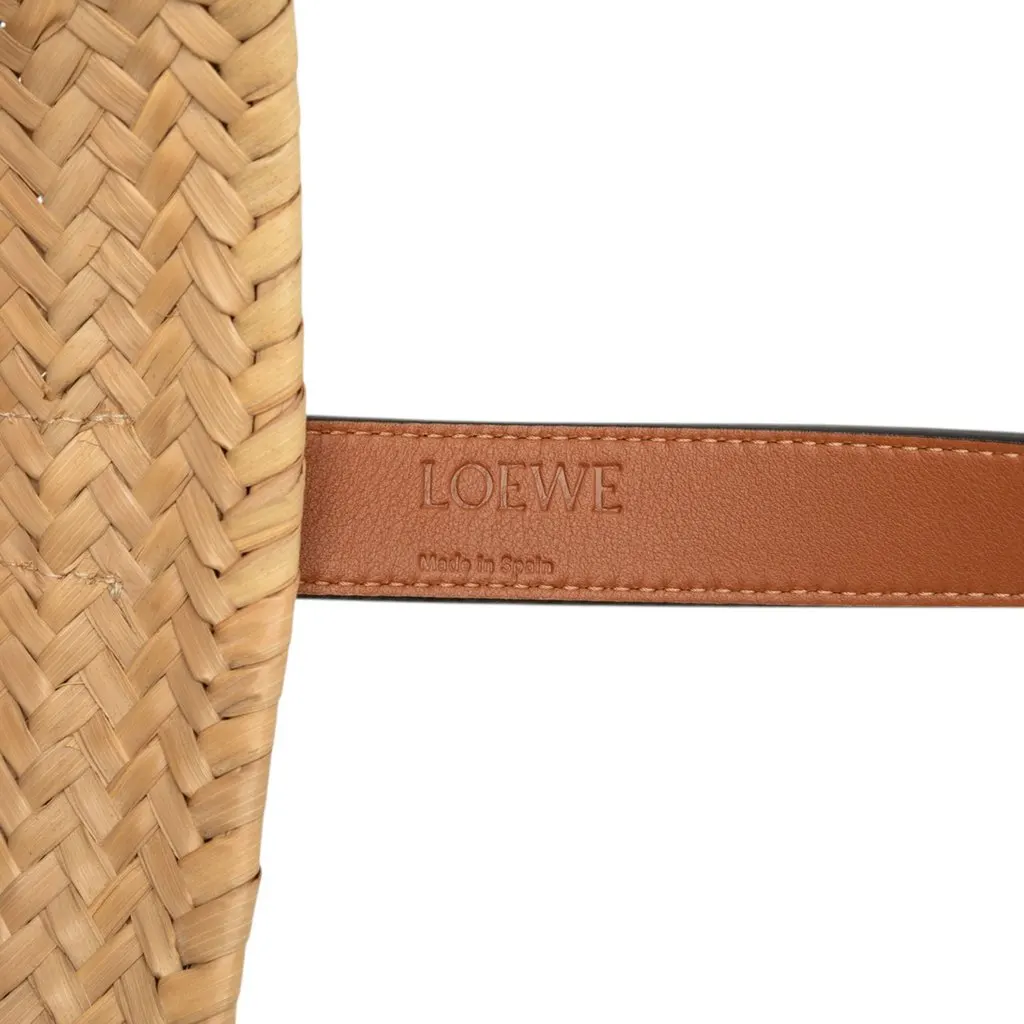 LOEWE Small Raffia Anagram Basket Tote Beige Very good - Box View