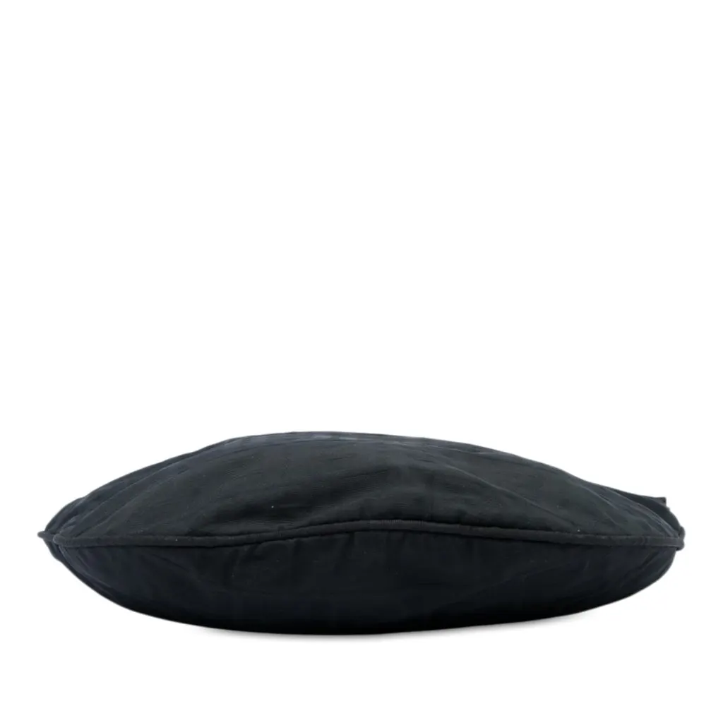 Fendi Zucca Nylon Hobo Black Polyamide Good - Inside View