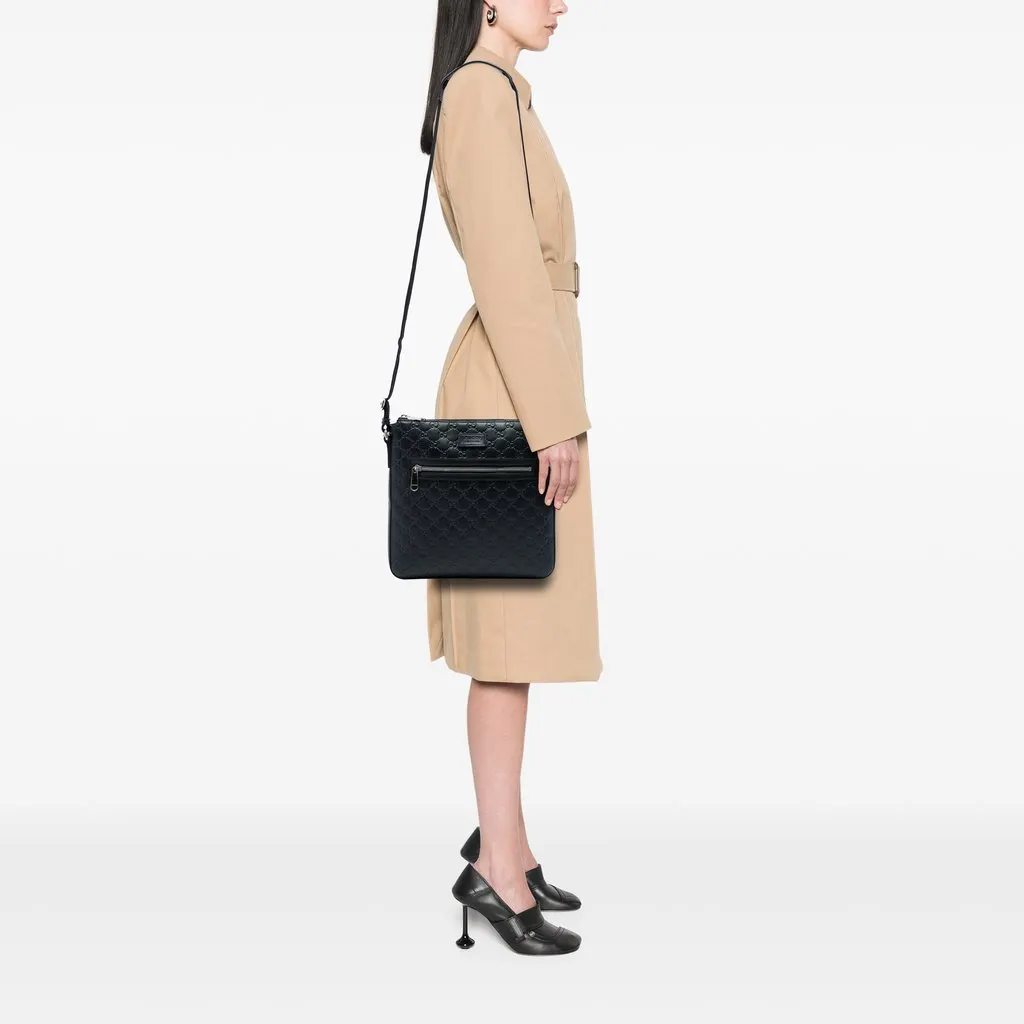 Gucci Guccissima Crossbody Black Leather Good - Box View
