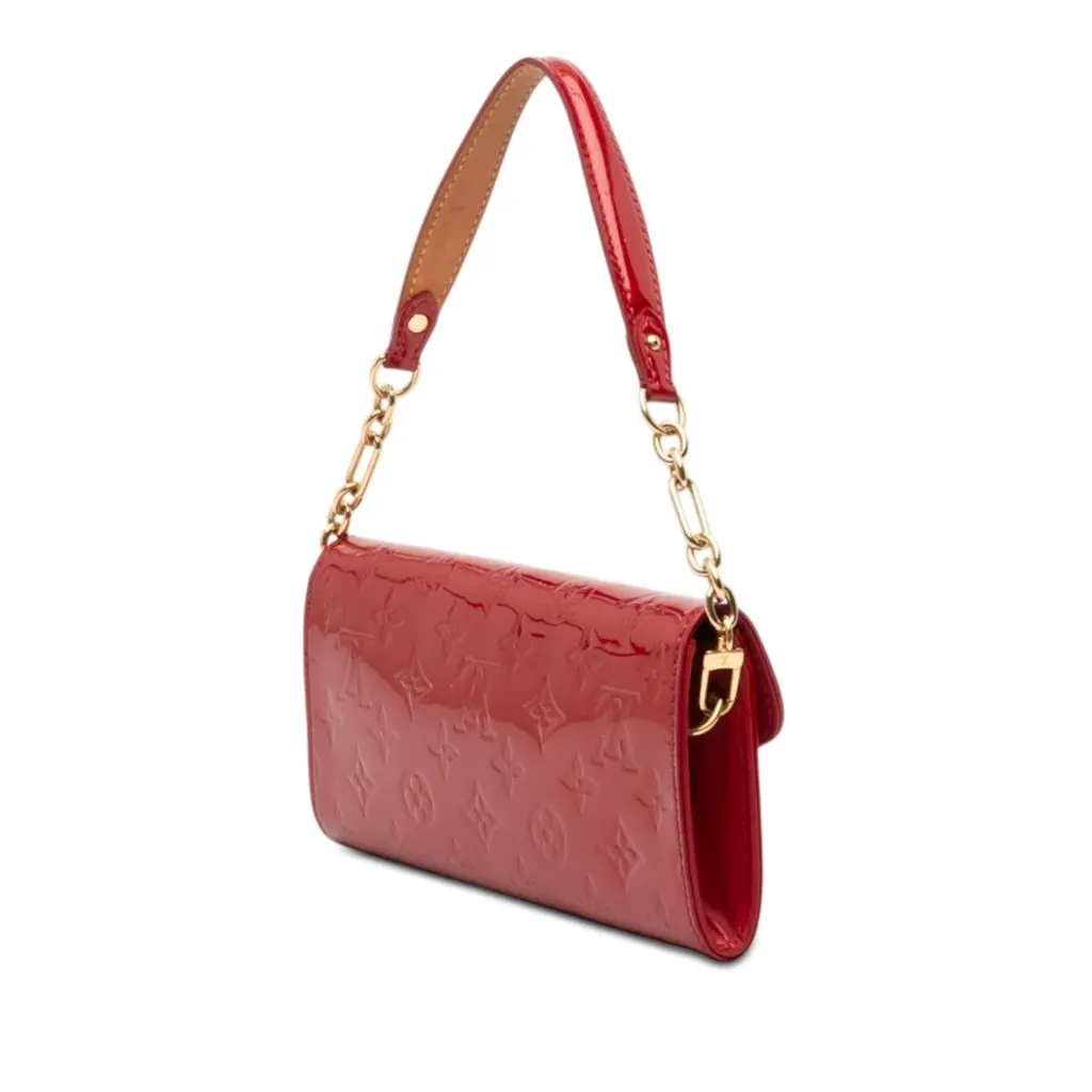 Louis Vuitton Monogram Vernis Sunset Boulevard Red Leather Very good - Back View