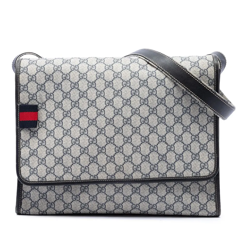 Gucci GG Supreme Web Messenger Bag