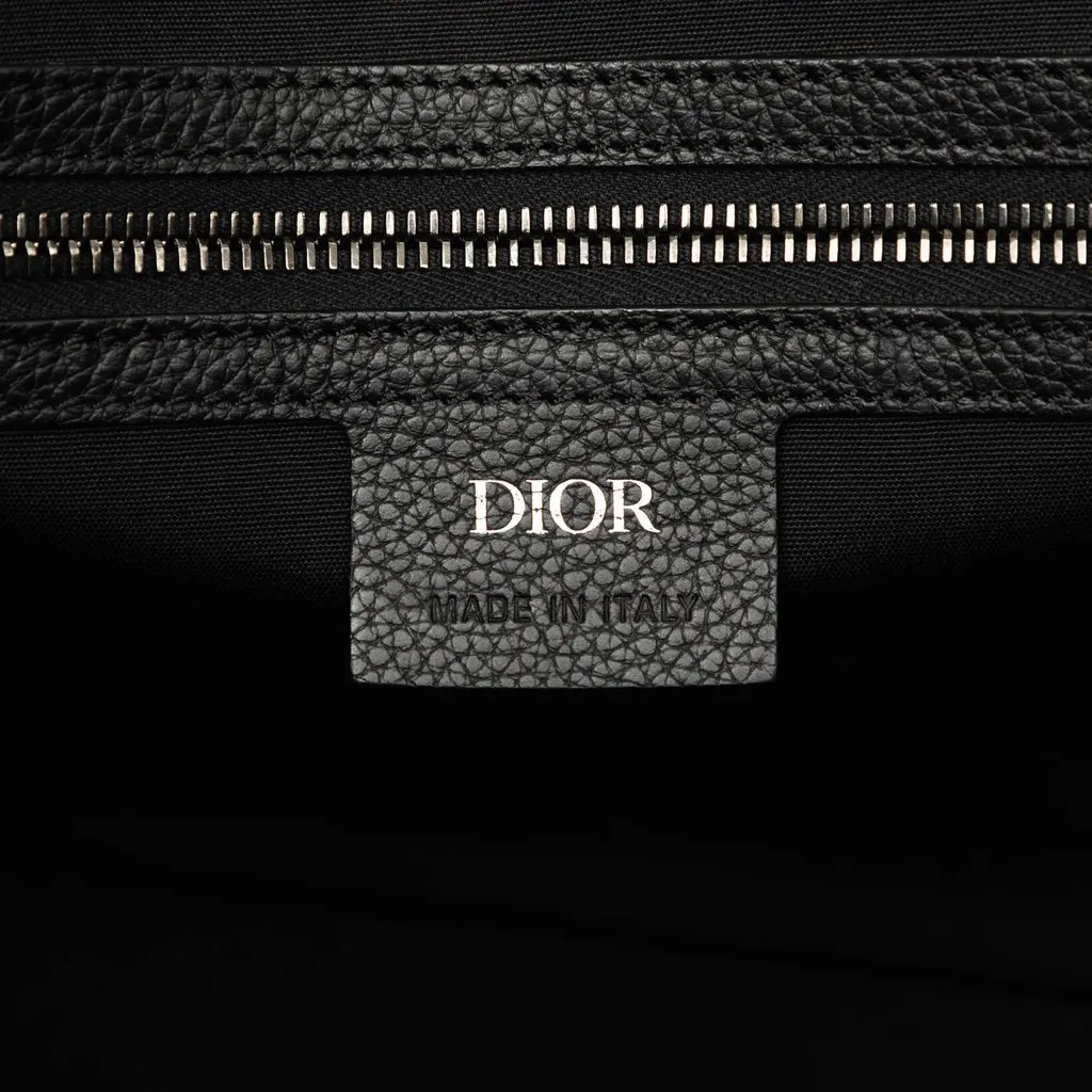 Dior Oblique Canvas Saddle Tote Blue Canvas Good - Box View