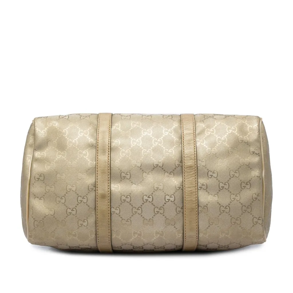 Gucci Medium GG Imprime Joy Boston Bag Gold Very good - Inside View