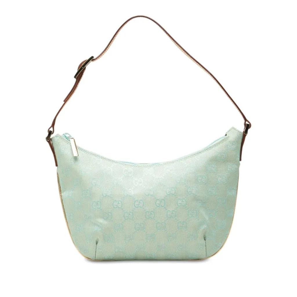 Gucci GG Canvas Shoulder Bag Blue Canvas Very good - Front View