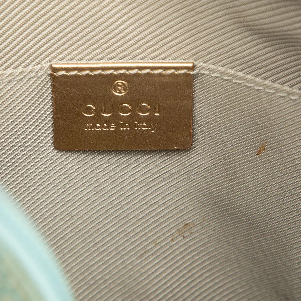 Gucci GG Canvas Shoulder Bag Blue Canvas Very good - Box View