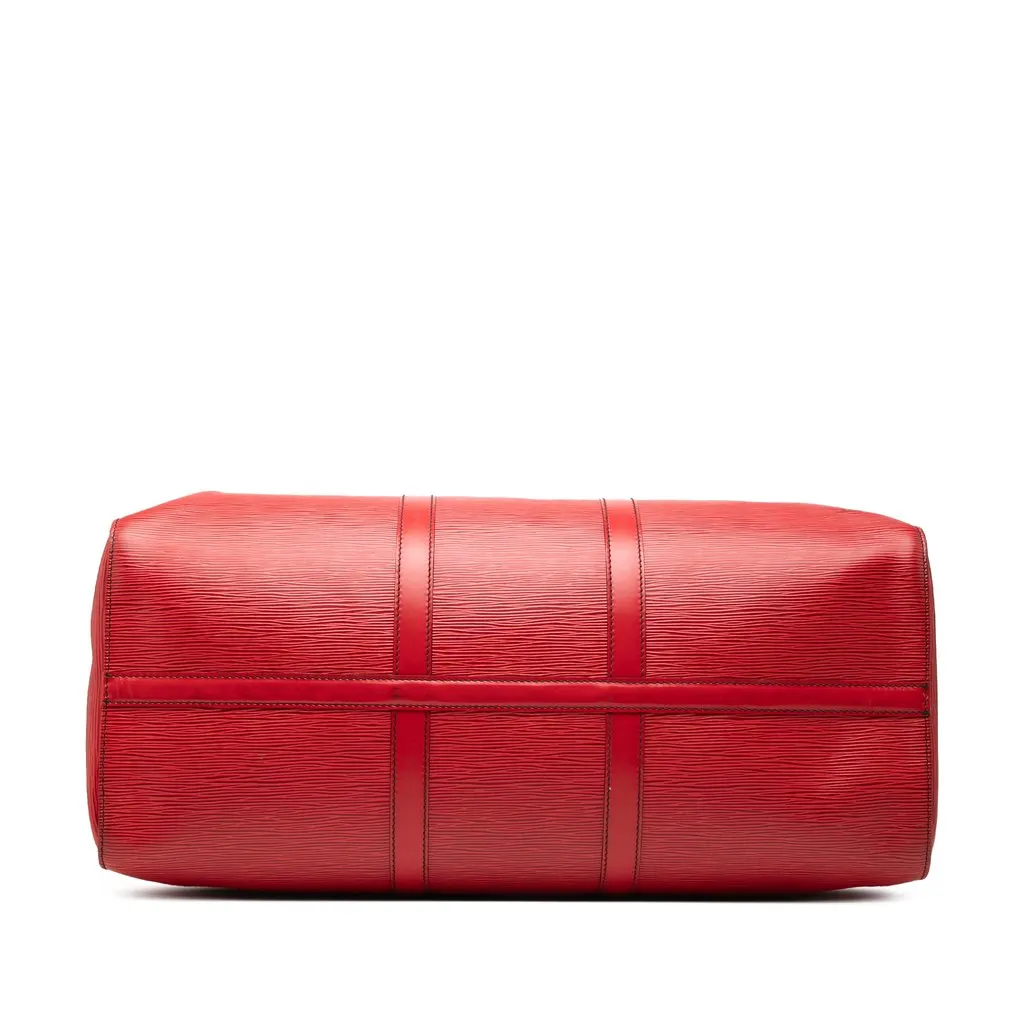 Louis Vuitton Epi Keepall 50 Red Leather Very good - Inside View