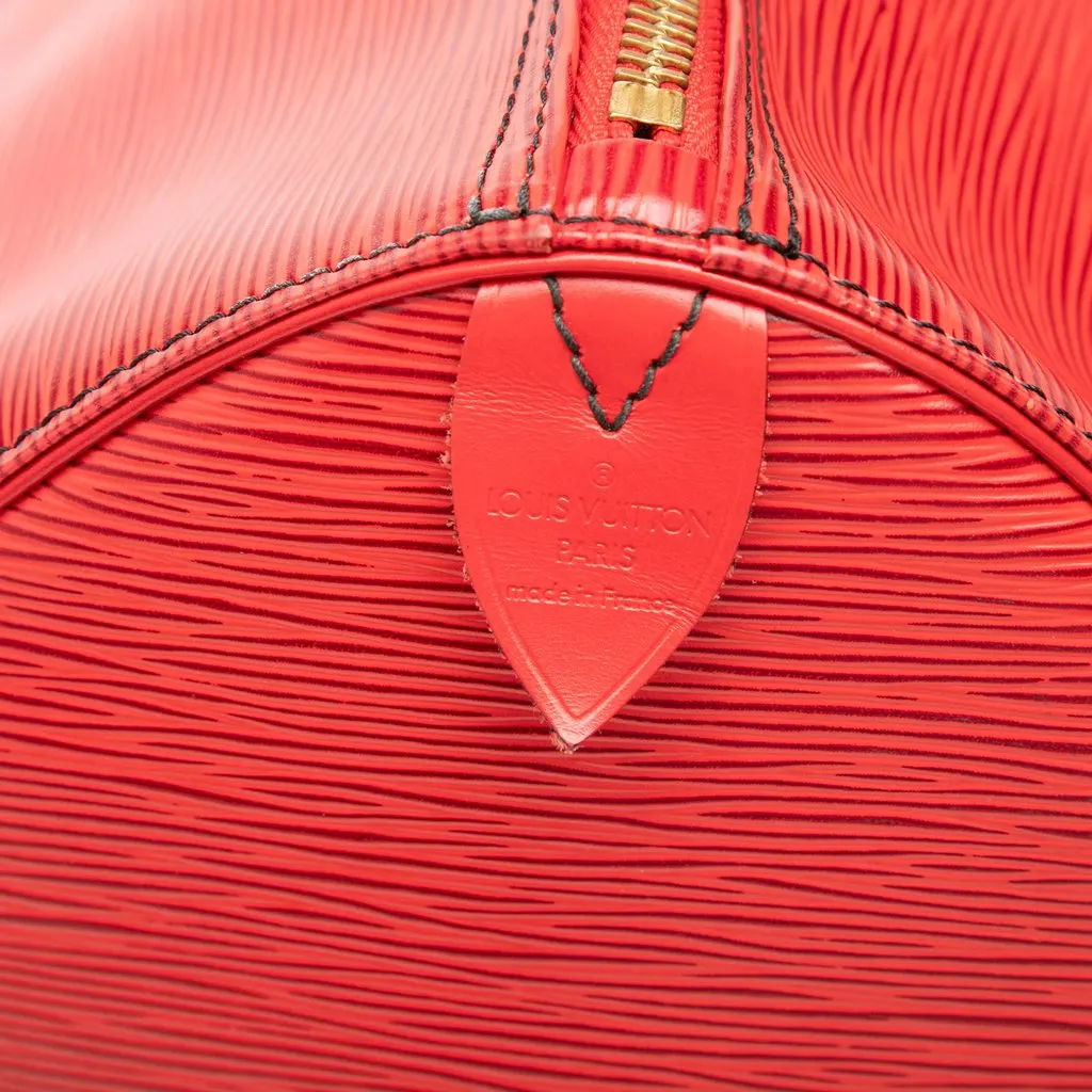 Louis Vuitton Epi Keepall 50 Red Leather Very good - Box View