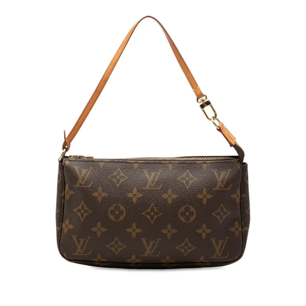 Louis Vuitton Monogram Pochette Accessoires Brown Very good - Front View