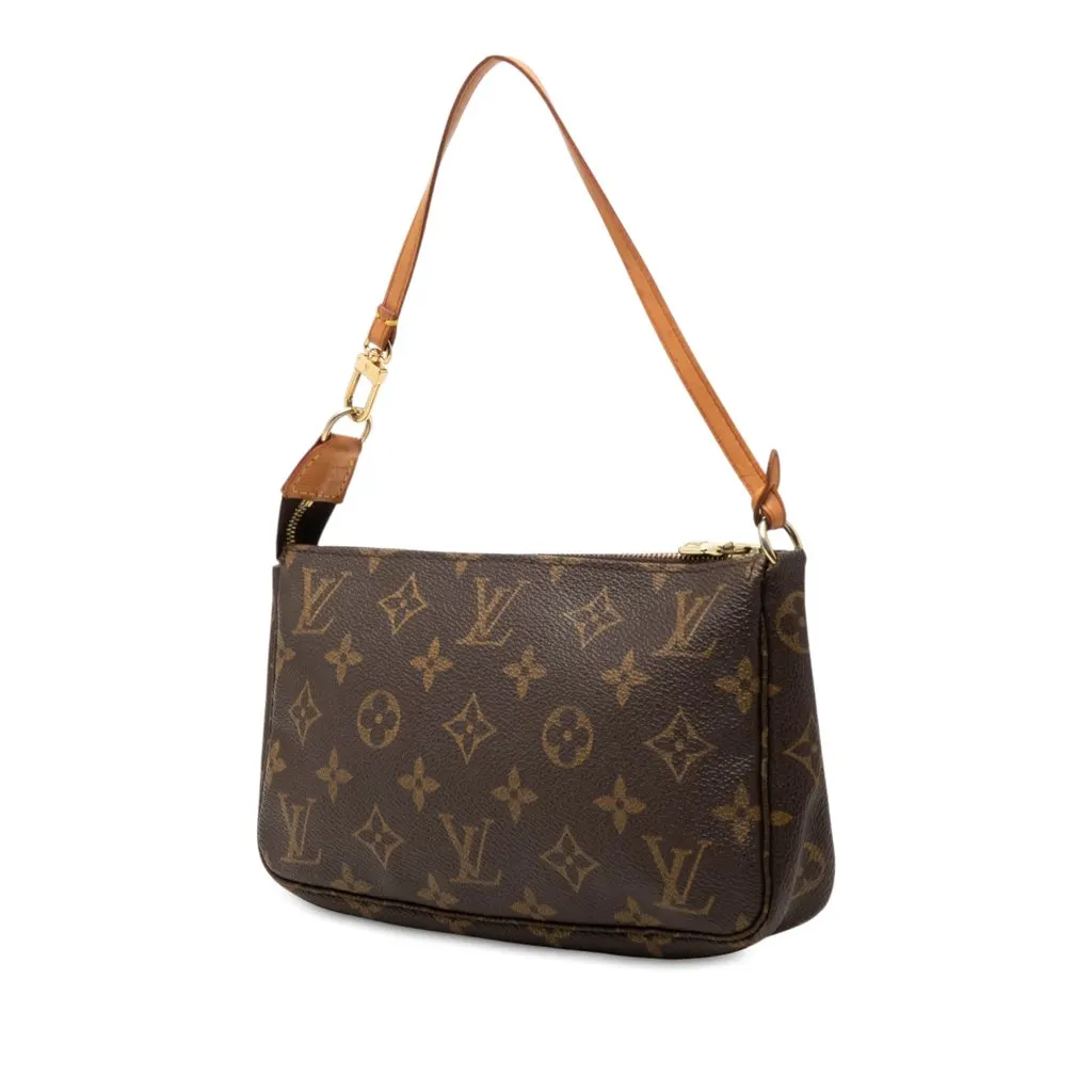 Louis Vuitton Monogram Pochette Accessoires Brown Very good - Back View