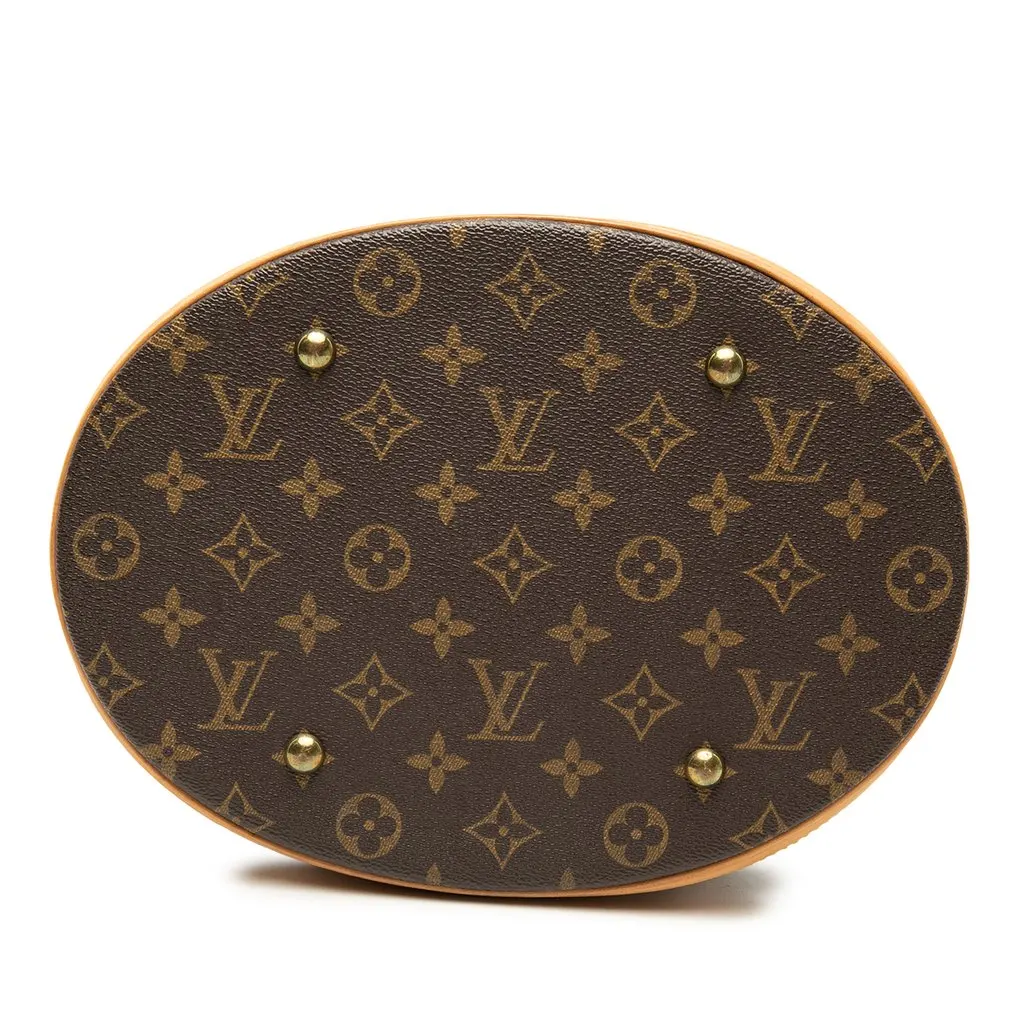 Louis Vuitton Monogram Bucket GM Brown Good - Inside View