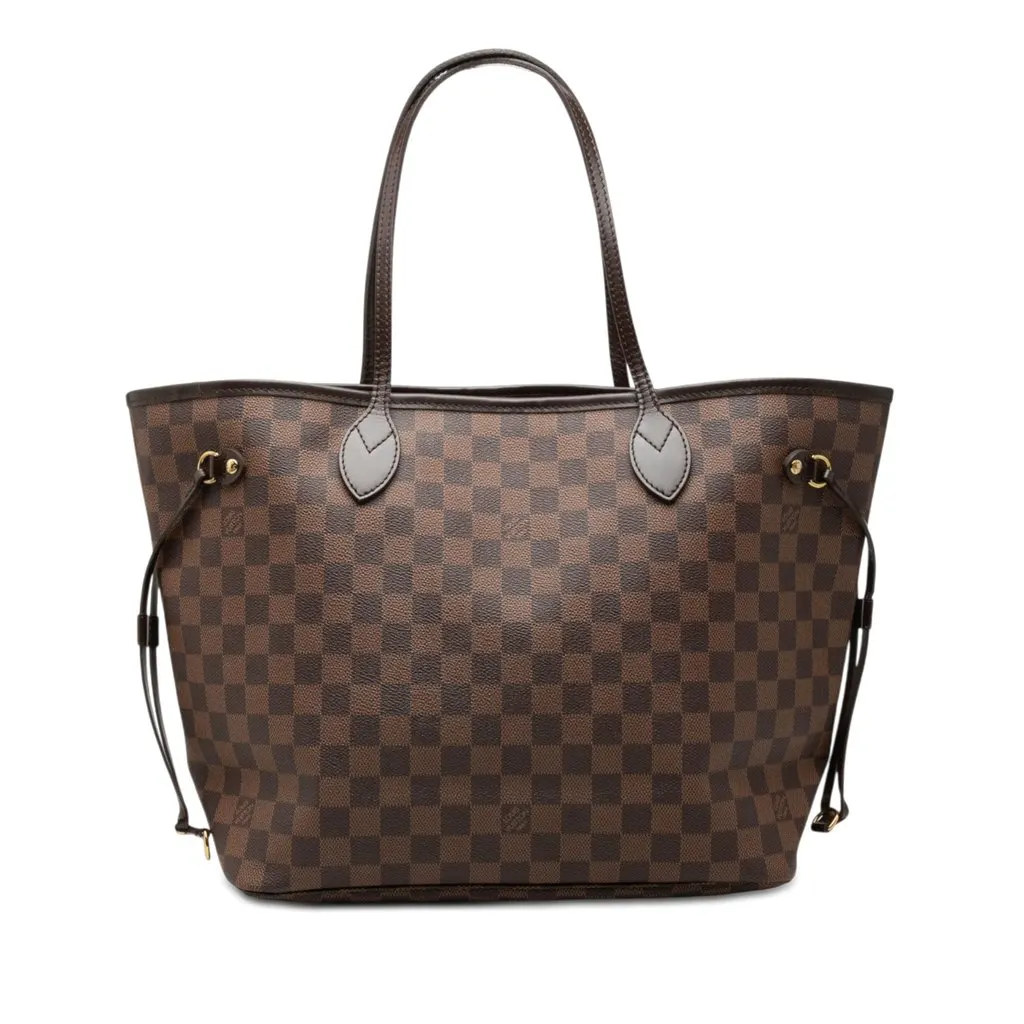 Louis Vuitton Damier Ebene Neverfull MM Brown Good - Front View
