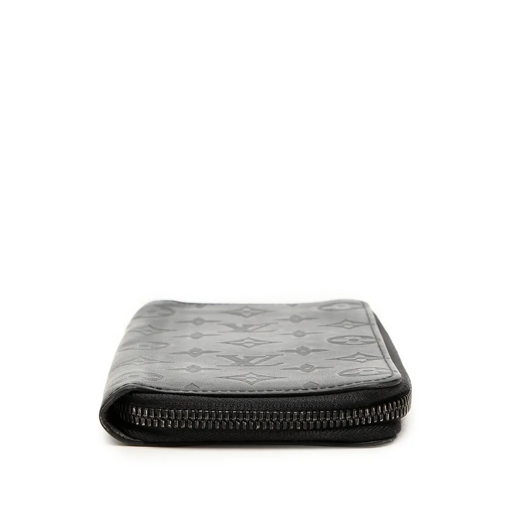 Louis Vuitton Monogram Shadow Vertical Zippy Long Wallet Black Leather Very good - Inside View