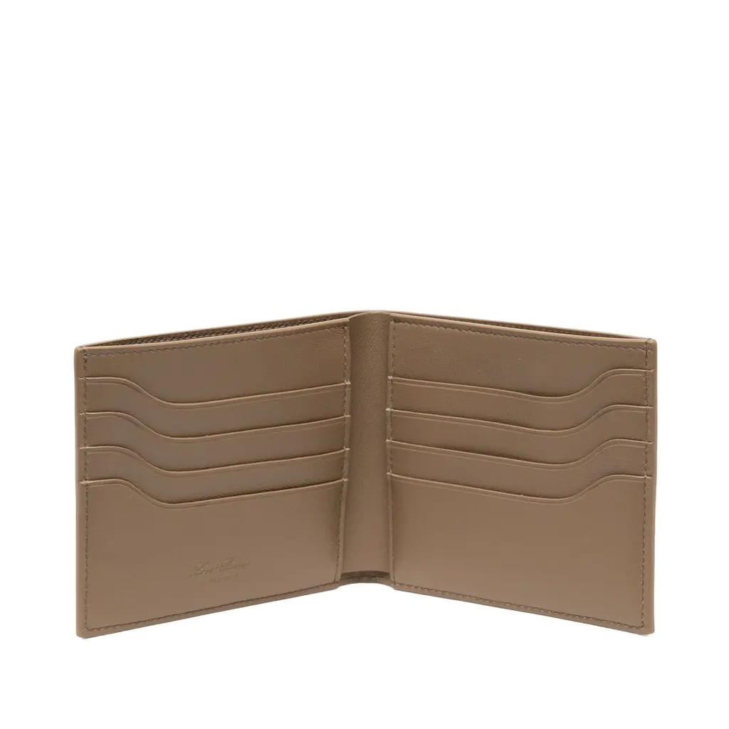 Loro Piana Textured Calfskin Extra Compact Wallet Brown Leather Very good - Box View