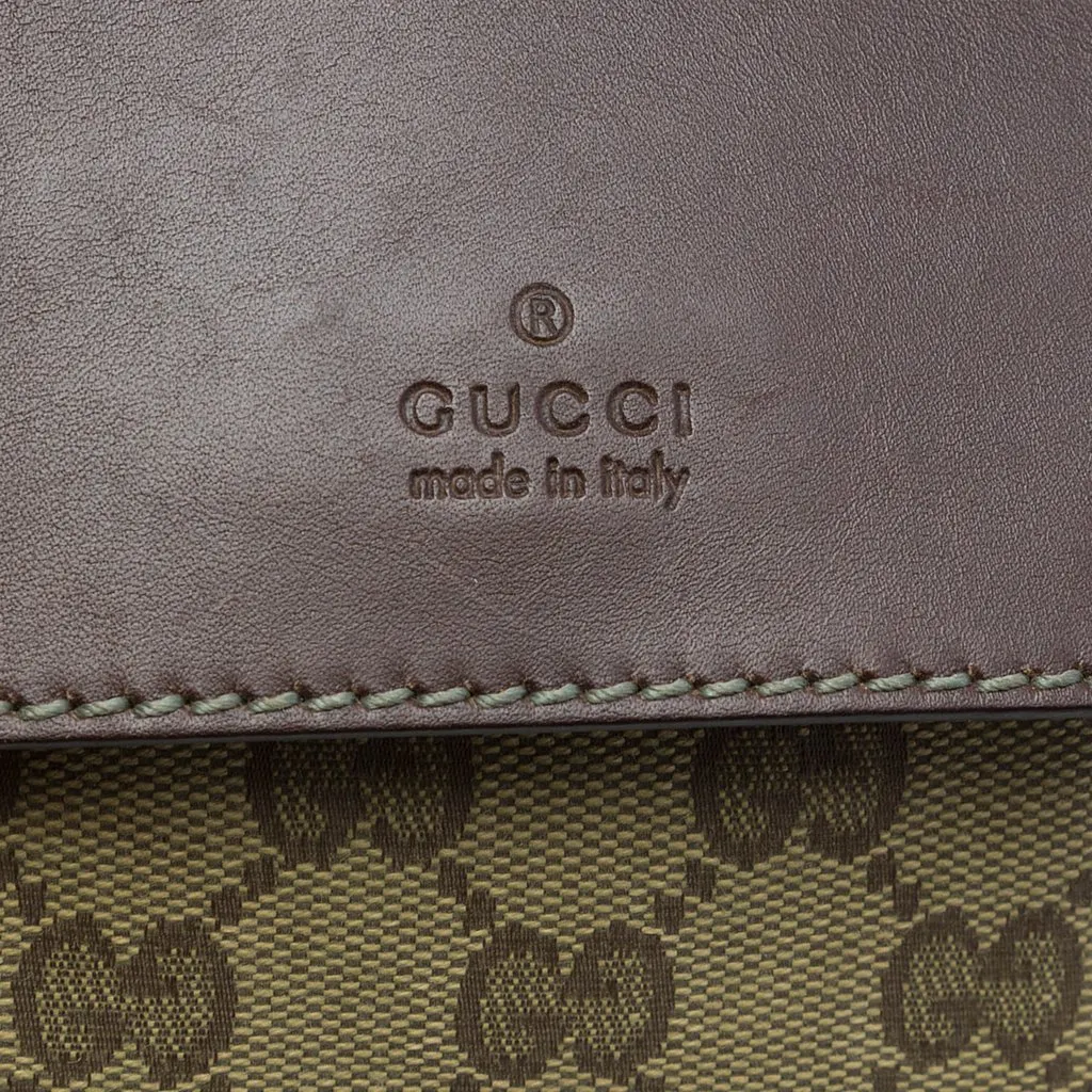 Gucci GG Canvas Web Double Pocket Belt Bag Beige Canvas Very good - Box View