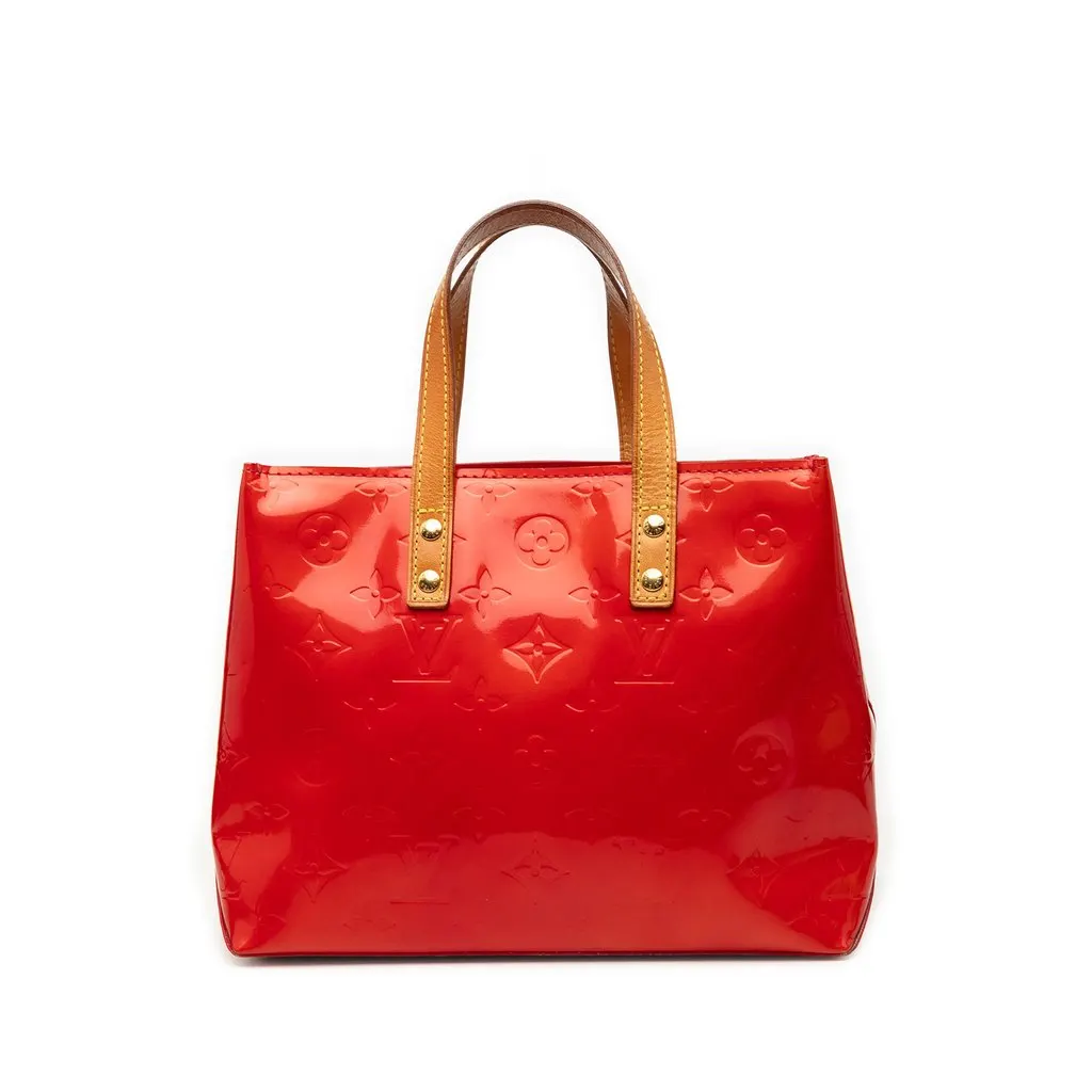 Louis Vuitton Monogram Vernis Reade PM Red Leather Very good - Front View