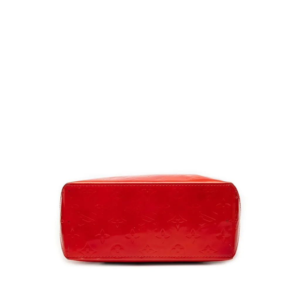 Louis Vuitton Monogram Vernis Reade PM Red Leather Very good - Inside View