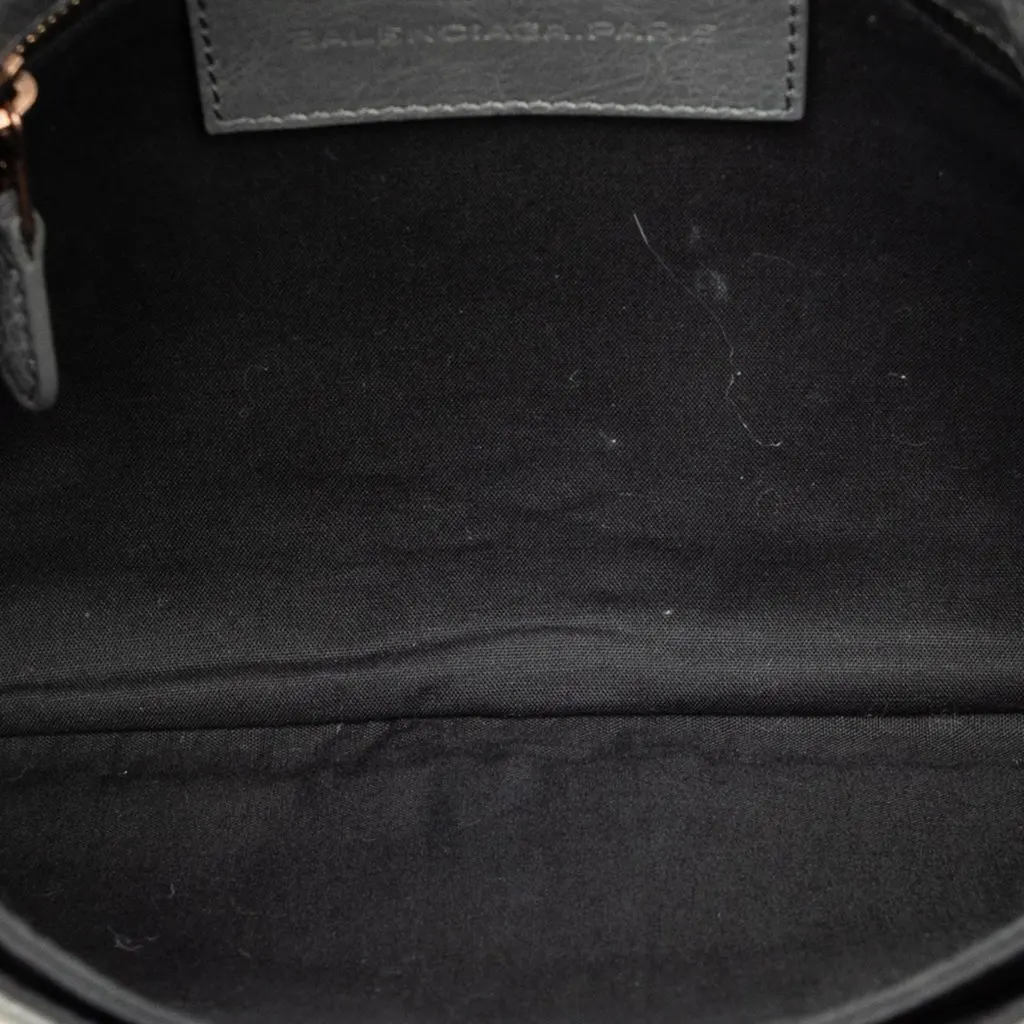 Balenciaga Lambskin Motocross Giant 12 Envelope Clutch Grey Leather Very good - Model View