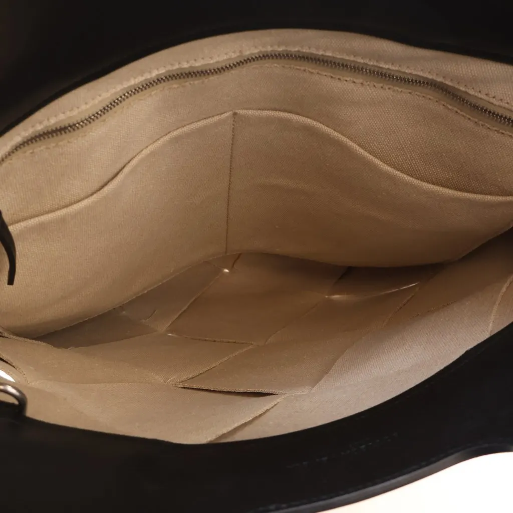 Bottega Veneta Small Canvas French Calfskin Slip Tote Beige Canvas Very good - Model View