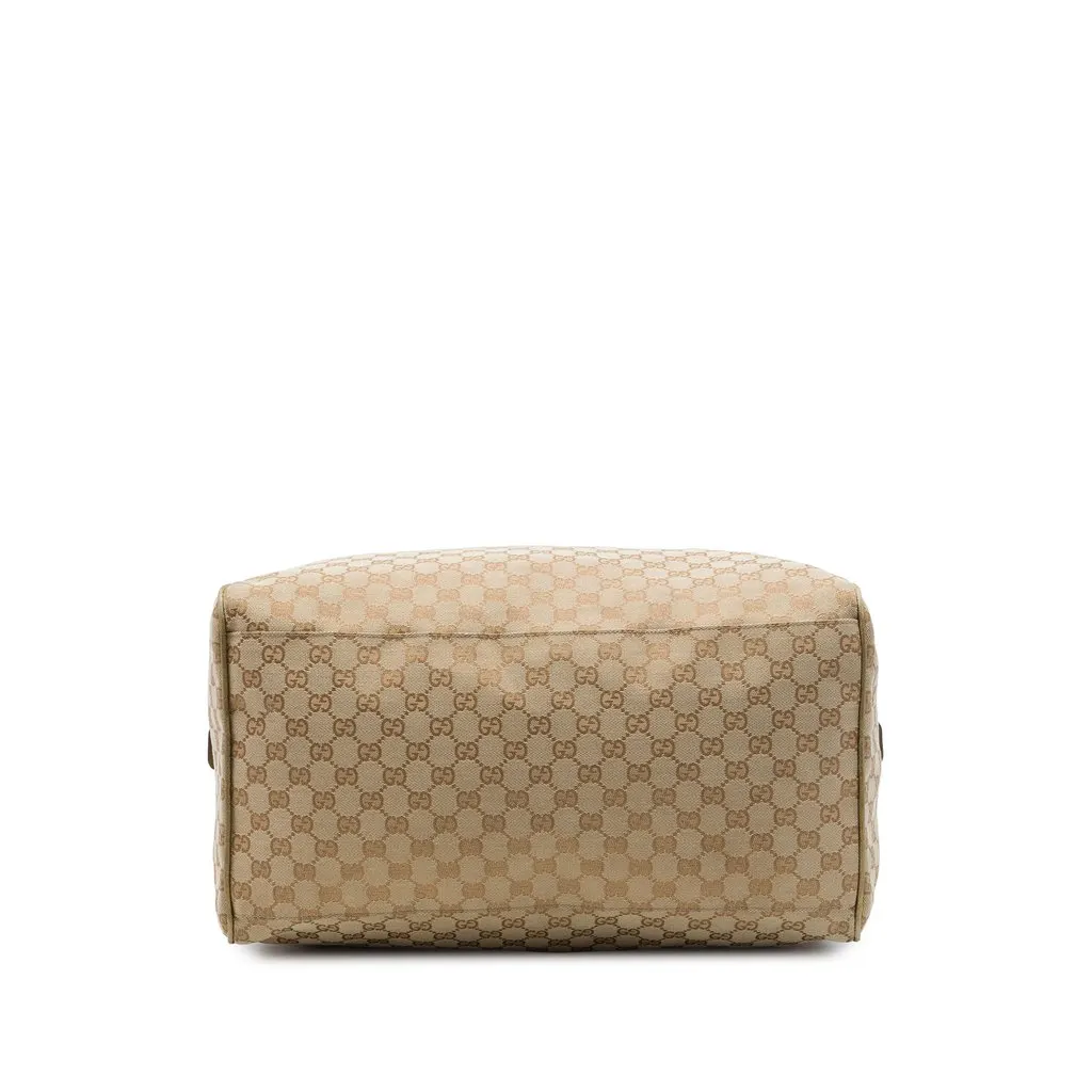 Gucci GG Canvas Web Travel Bag Beige Canvas Very good - Inside View