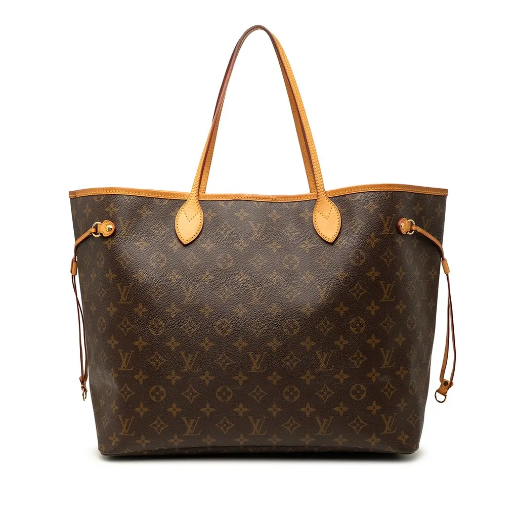 Louis Vuitton Monogram Neverfull GM Brown Very good - Front View