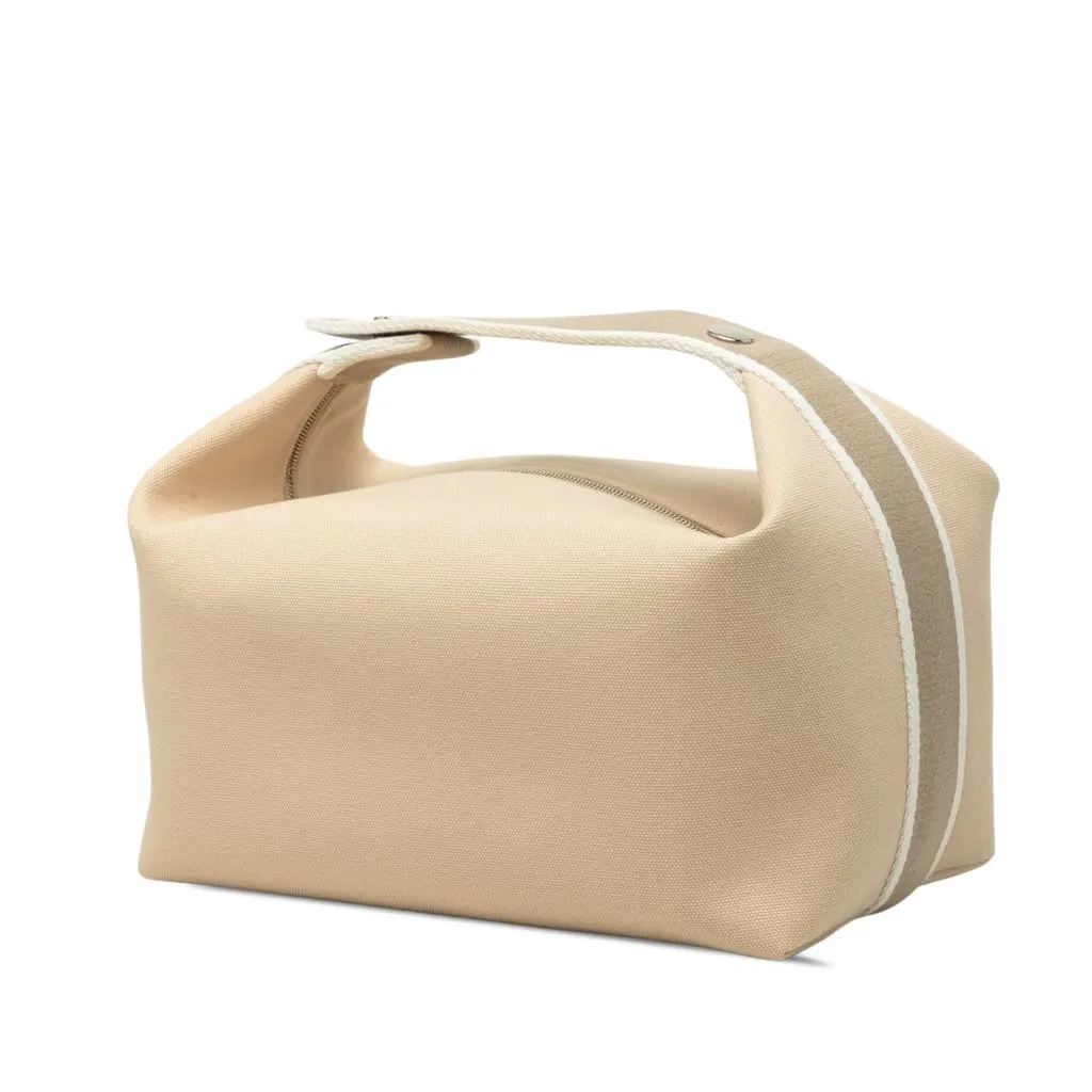 Hermès Large Toile Bride A Brac Case Beige Very good - Back View