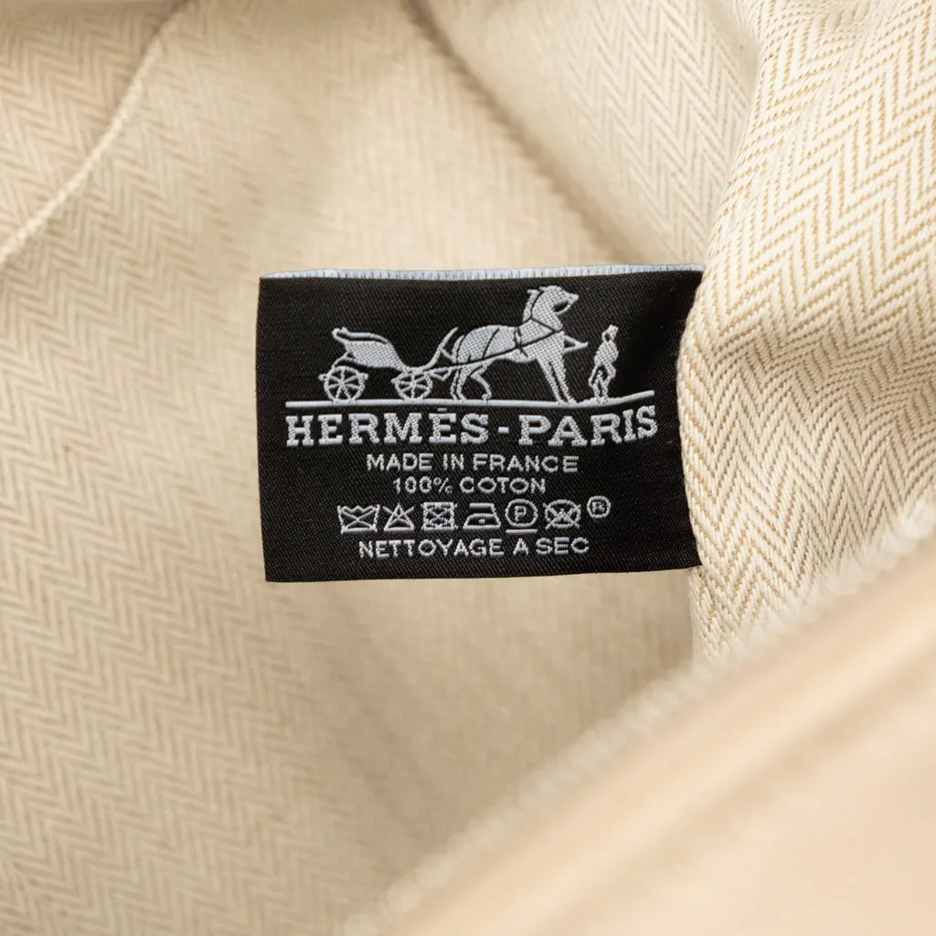 Hermès Large Toile Bride A Brac Case Beige Very good - Box View