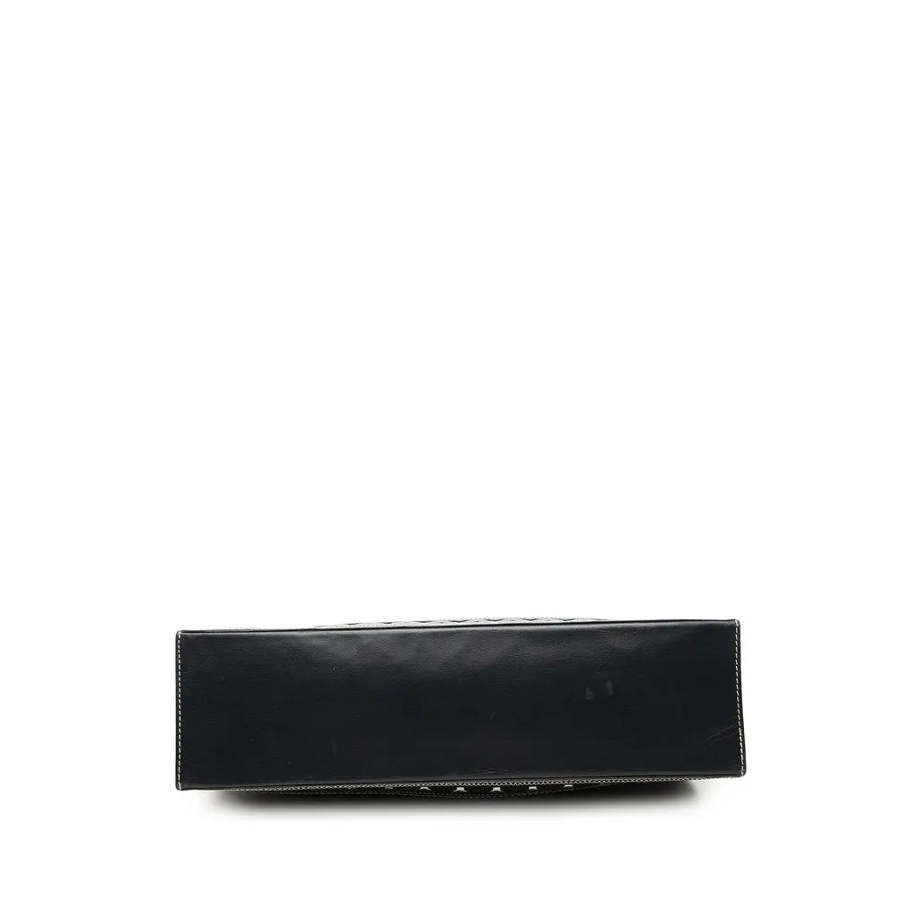 Saint Laurent Calfskin Y Cut Out Tote Black Leather Very good - Inside View