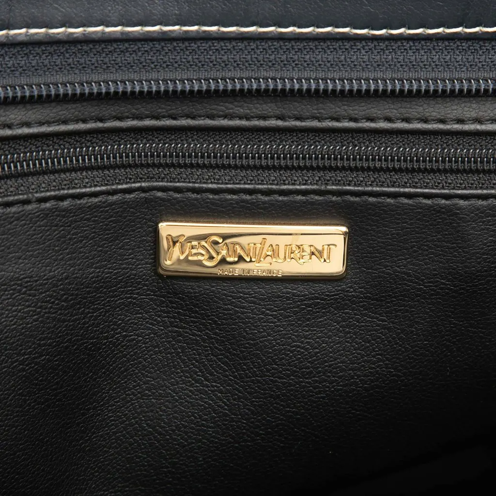 Saint Laurent Calfskin Y Cut Out Tote Black Leather Very good - Box View