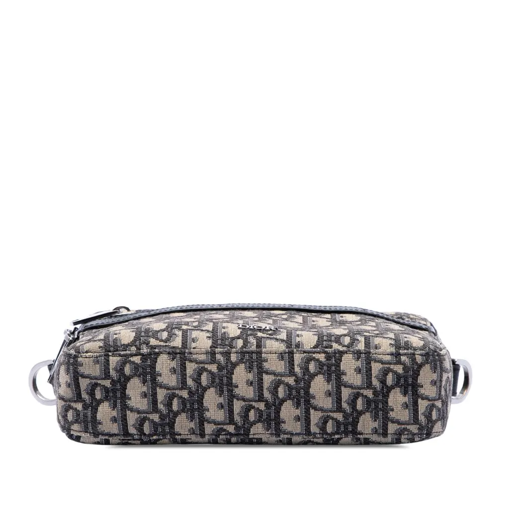 Dior Oblique Canvas Safari Crossbody Blue Very good - Inside View