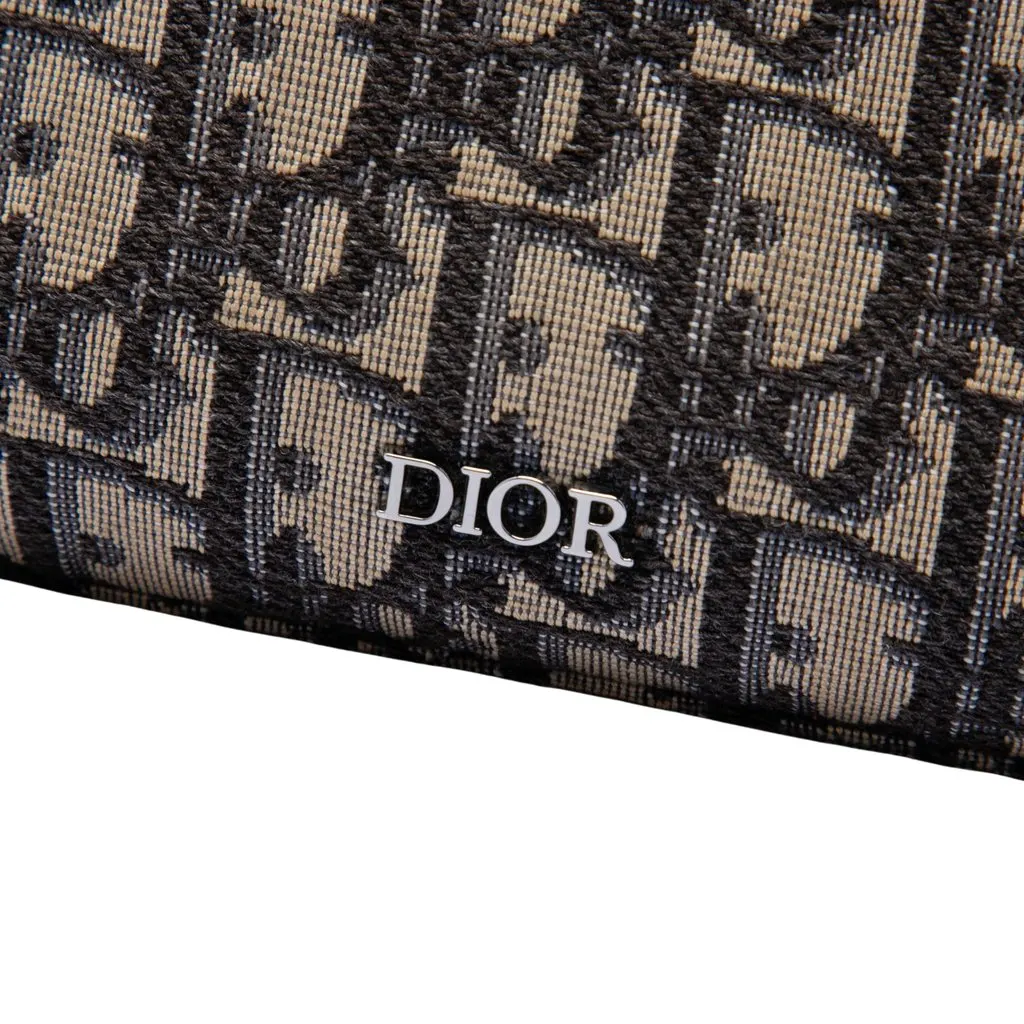 Dior Oblique Canvas Safari Crossbody Blue Very good - Box View