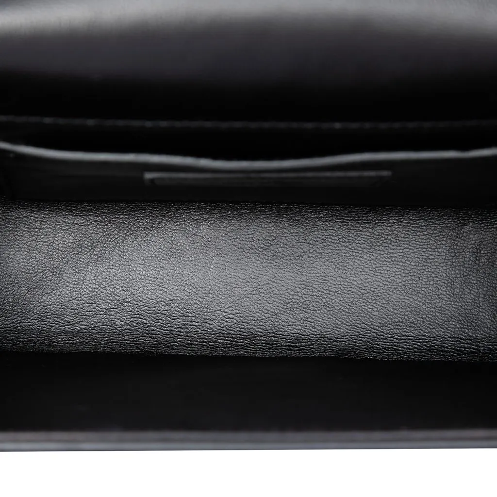 Saint Laurent Small Velvet Monogram Kate Tassel Crossbody Black Very good - Model View