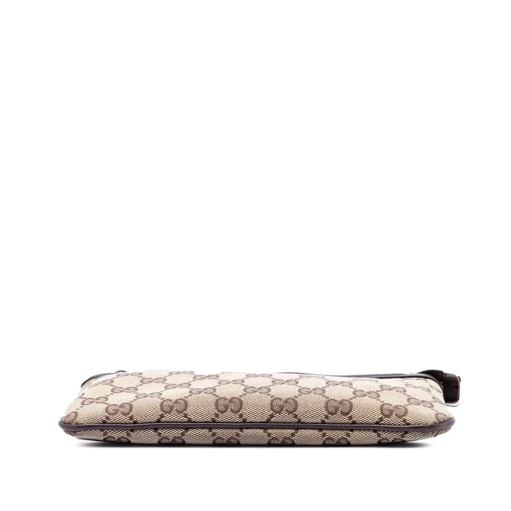 Gucci GG Canvas Horsebit Wristlet Pochette Beige Very good - Inside View