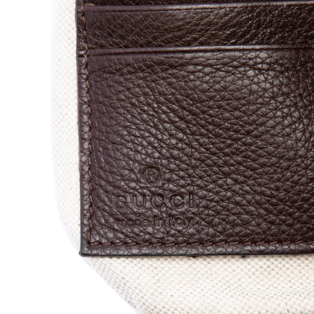 Gucci GG Canvas Horsebit Wristlet Pochette Beige Very good - Box View
