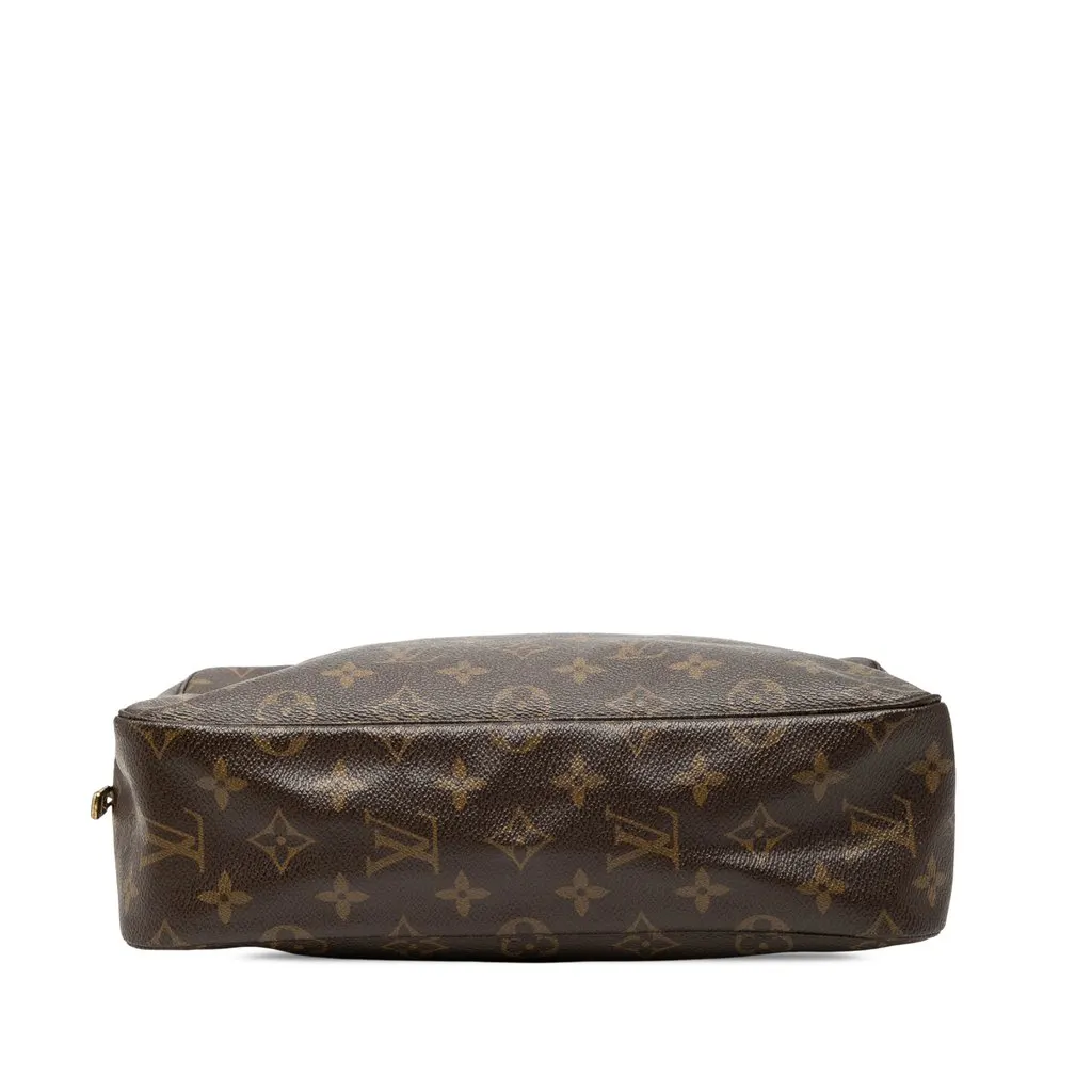 Louis Vuitton Monogram Trousse Toilette 28 Brown Canvas Good - Inside View