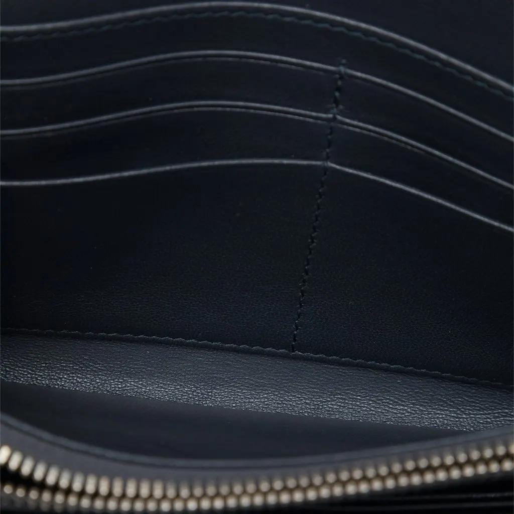 Dior Metallic Patent Microcannage Lady Dior Croisiere Wallet On Chain Silver Leather Very good - Model View