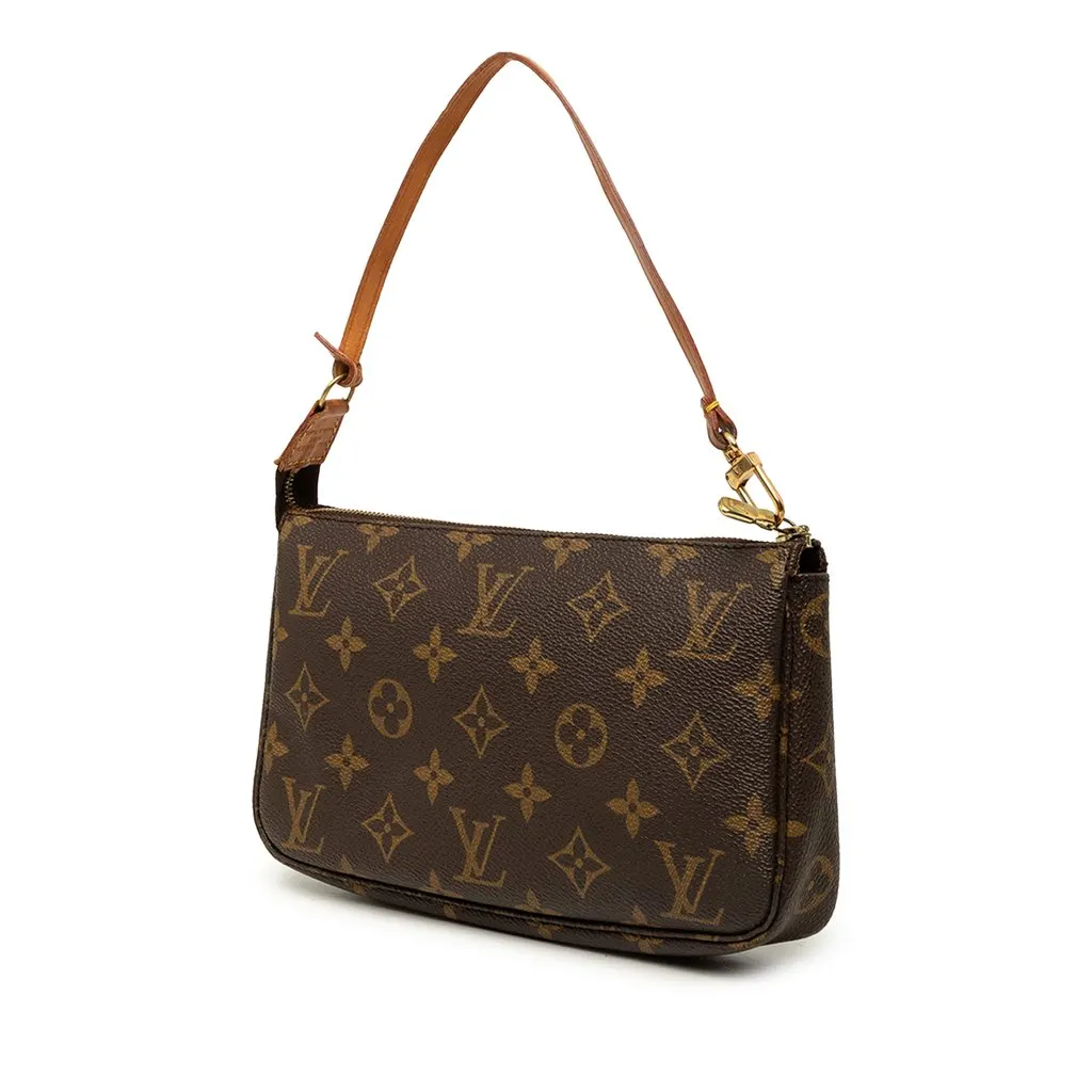 Louis Vuitton Monogram Pochette Accessoires Brown Canvas Very good - Back View