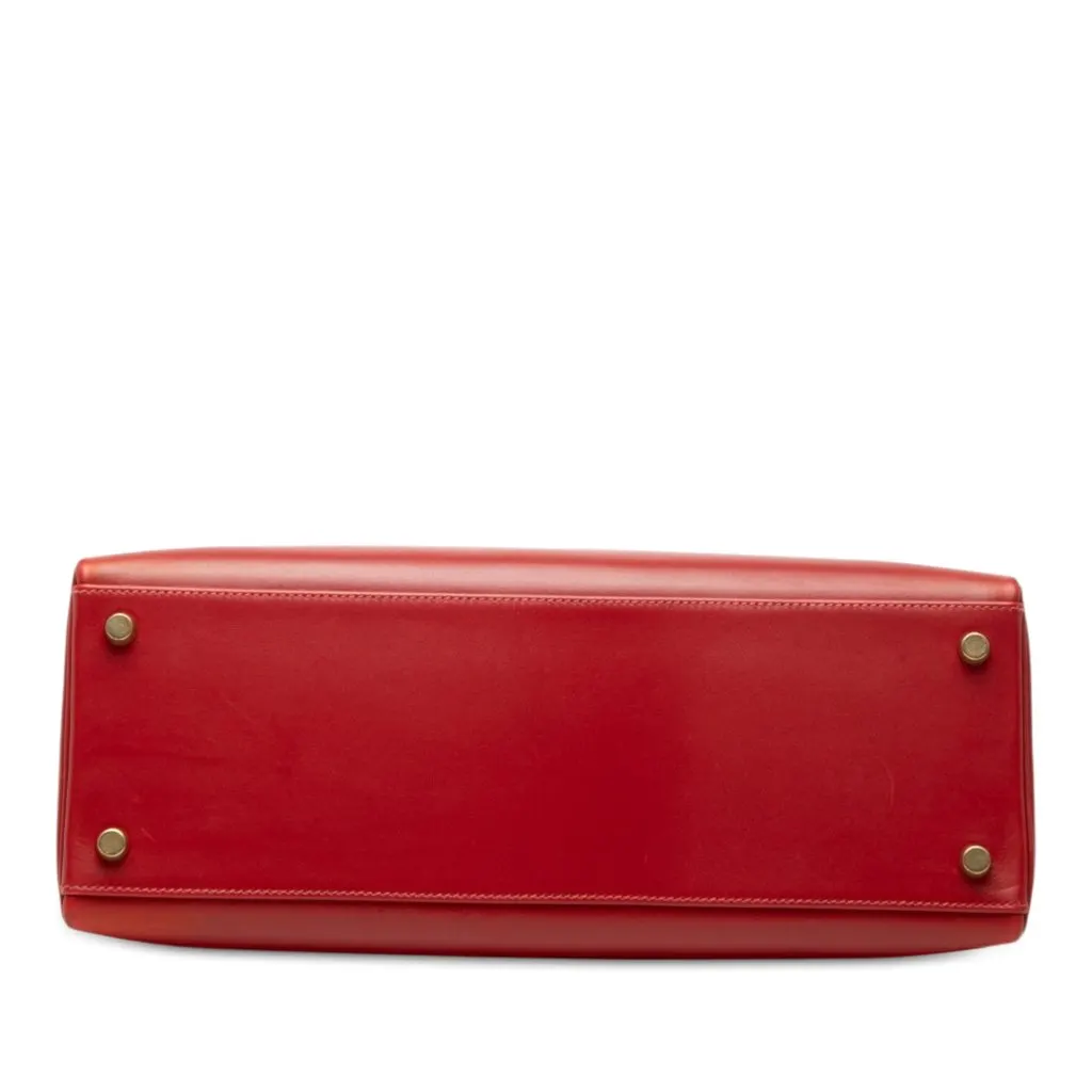 Hermès Box Calf Kelly Retourne 32 Red Leather Good - Inside View