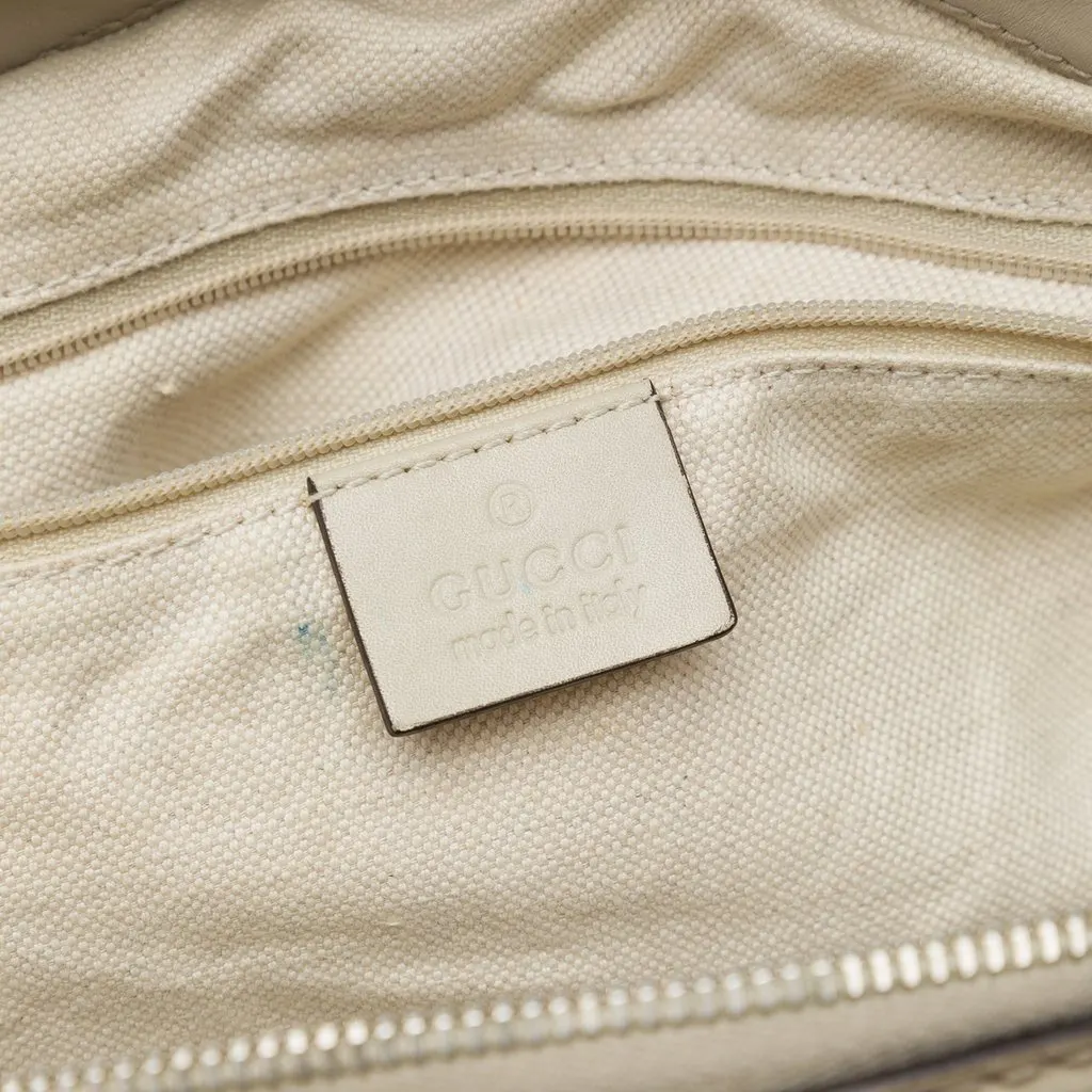Gucci GG Canvas Sukey Satchel Beige Canvas Good - Box View