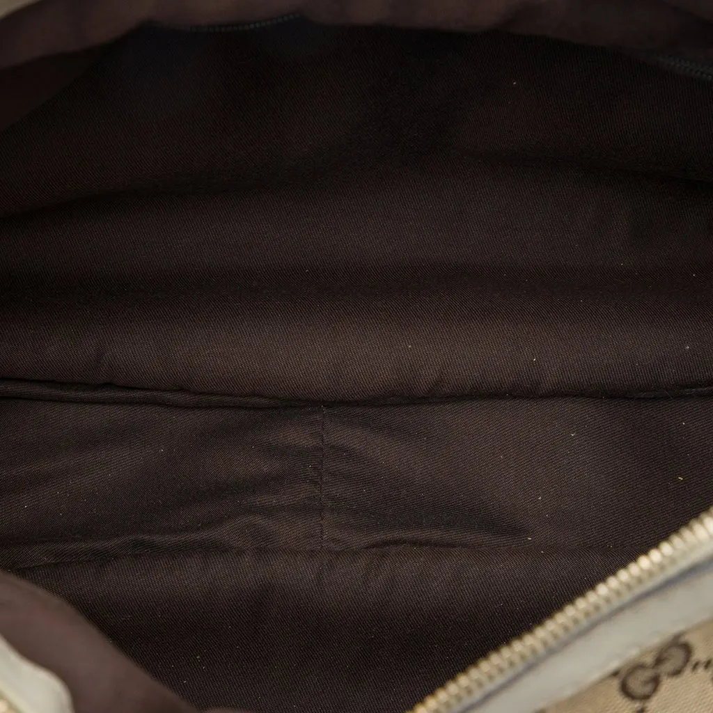 Gucci GG Canvas Sukey Shoulder Bag Beige Canvas Good - Model View