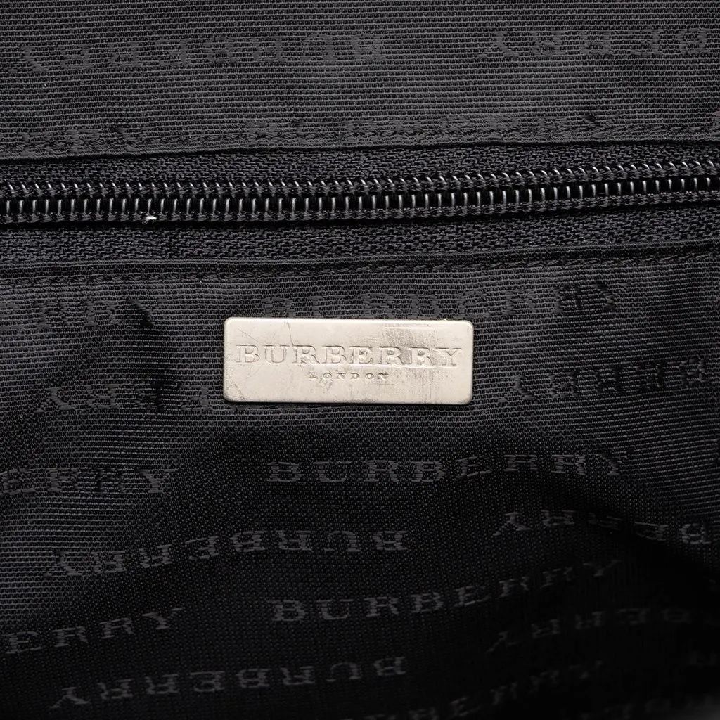 Burberry House Check Coated Canvas Travel Bag Beige Canvas Good - Box View