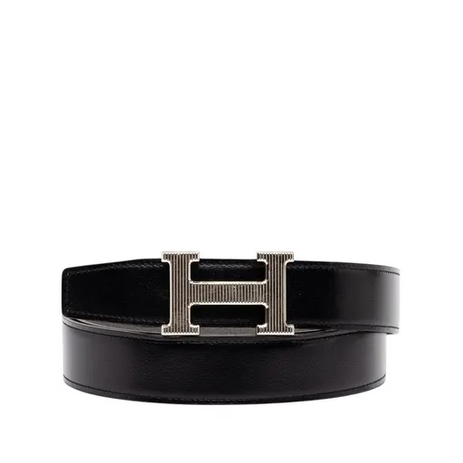 Hermès Swift and Togo Constance H Guillochee Reversible Belt