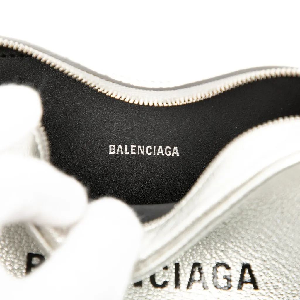 Balenciaga XS Metallic Leather Everyday Camera Bag Silver Leather Very good - Box View