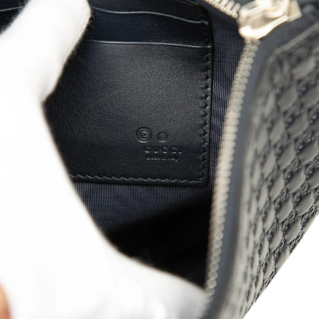 Gucci Microguccissima Clutch Black Leather Very good - Box View