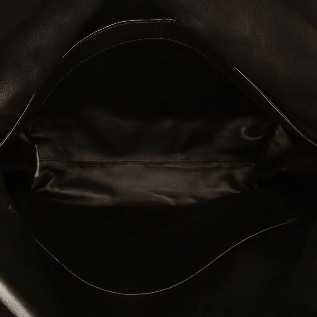 Bottega Veneta Small Nappa Intrecciato Fold Over Flap Crossbody Black Leather Never worn - Model View